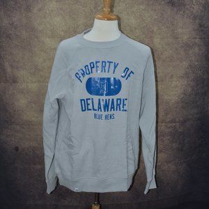 adidas Property of Delaware Blue Hens Fleece Crew Sweatshirt